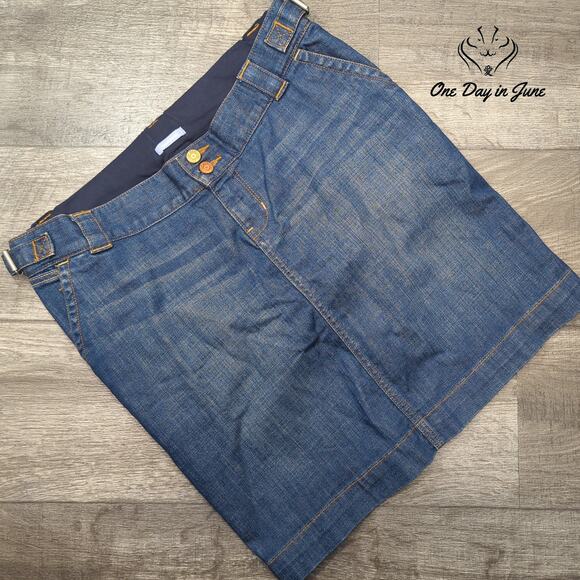 Gap Maternity Stretch Denim Skirt Size 2 - Picture 1 of 5